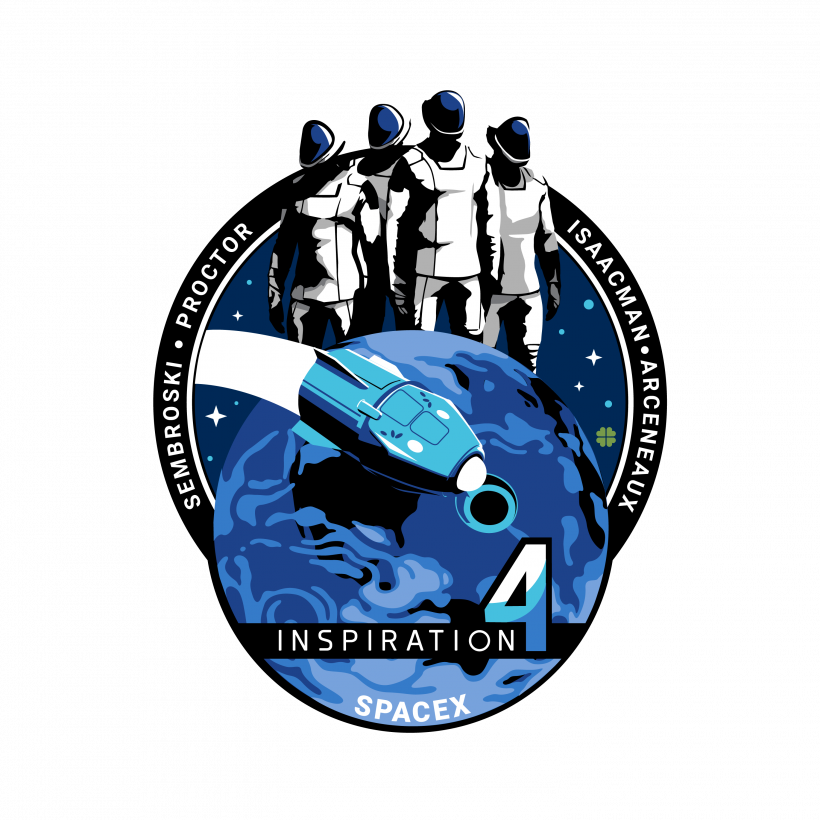 Oficjalne logo misji przygotowane przez SpaceX