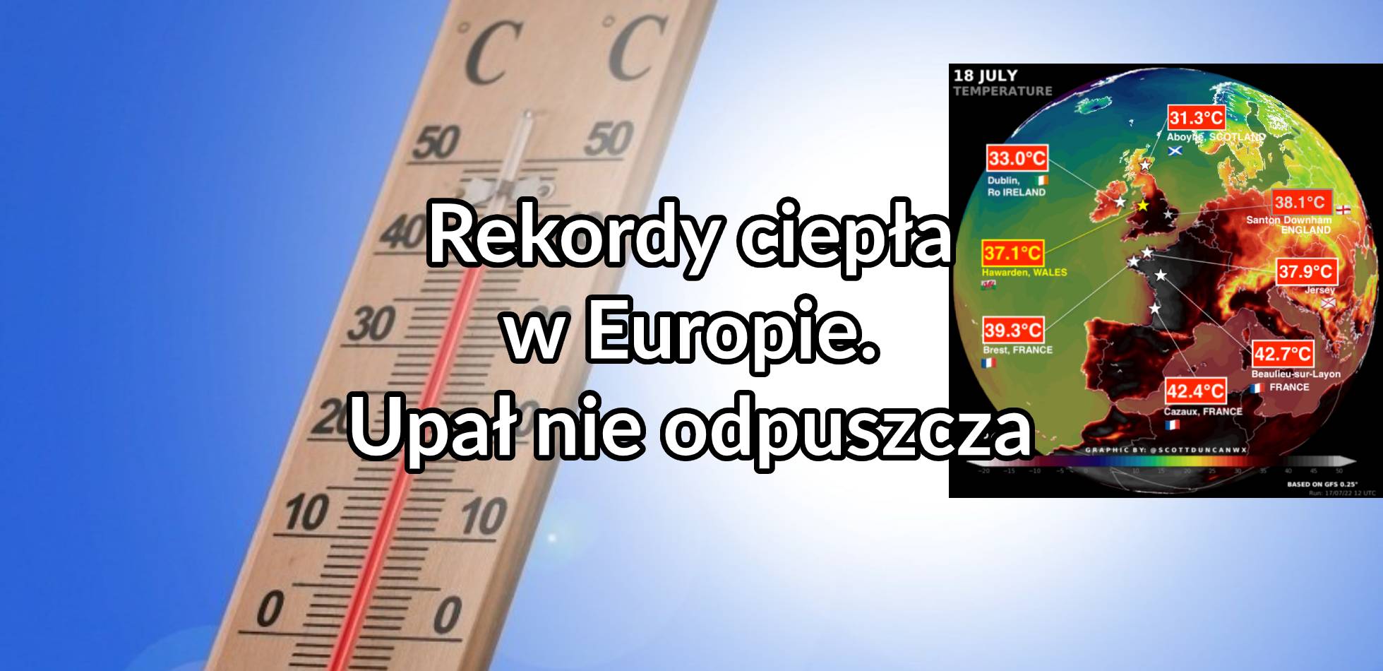 Rekordy ciepła w Europie. Upał nie odpuszcza