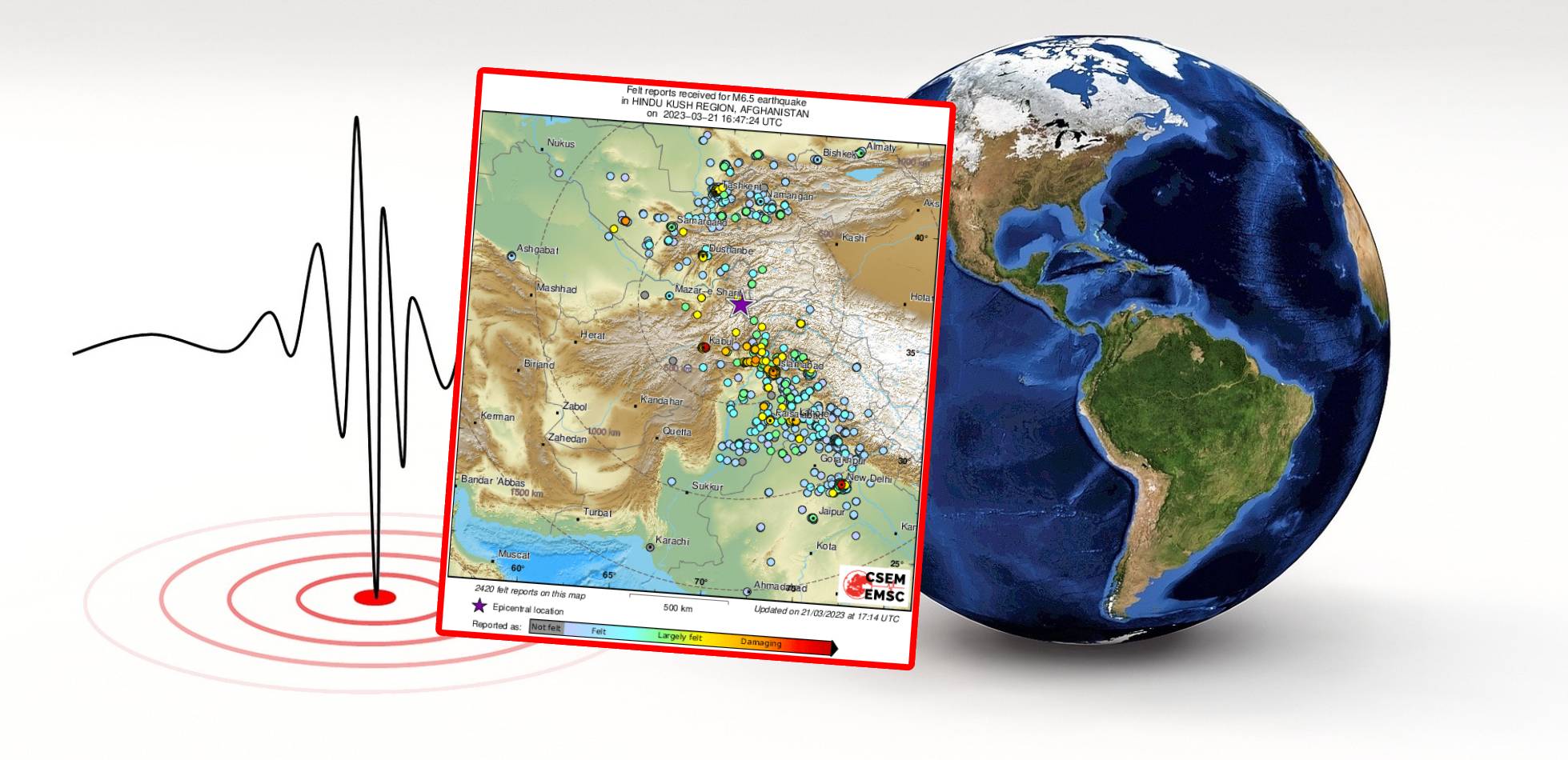 Silne trzęsienie ziemi w Azji. Miało siłę 6,5 w skali Richtera