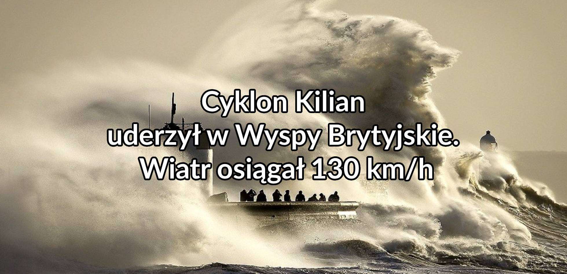 Cyklon “Kilian” (“Agnes”) uderzył w Wyspy Brytyjskie. Wiatr osiągał nawet 130 km/h