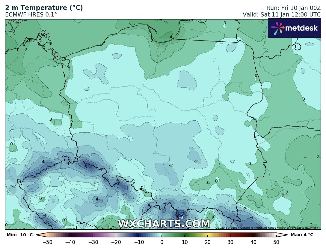 niż intensywne opady śniegu weekend